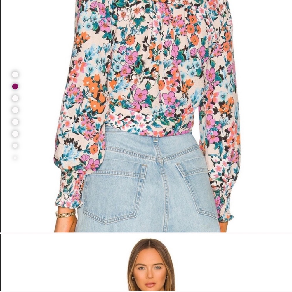 BCBGeneration Cropped Floral Top - Picture 2 of 7